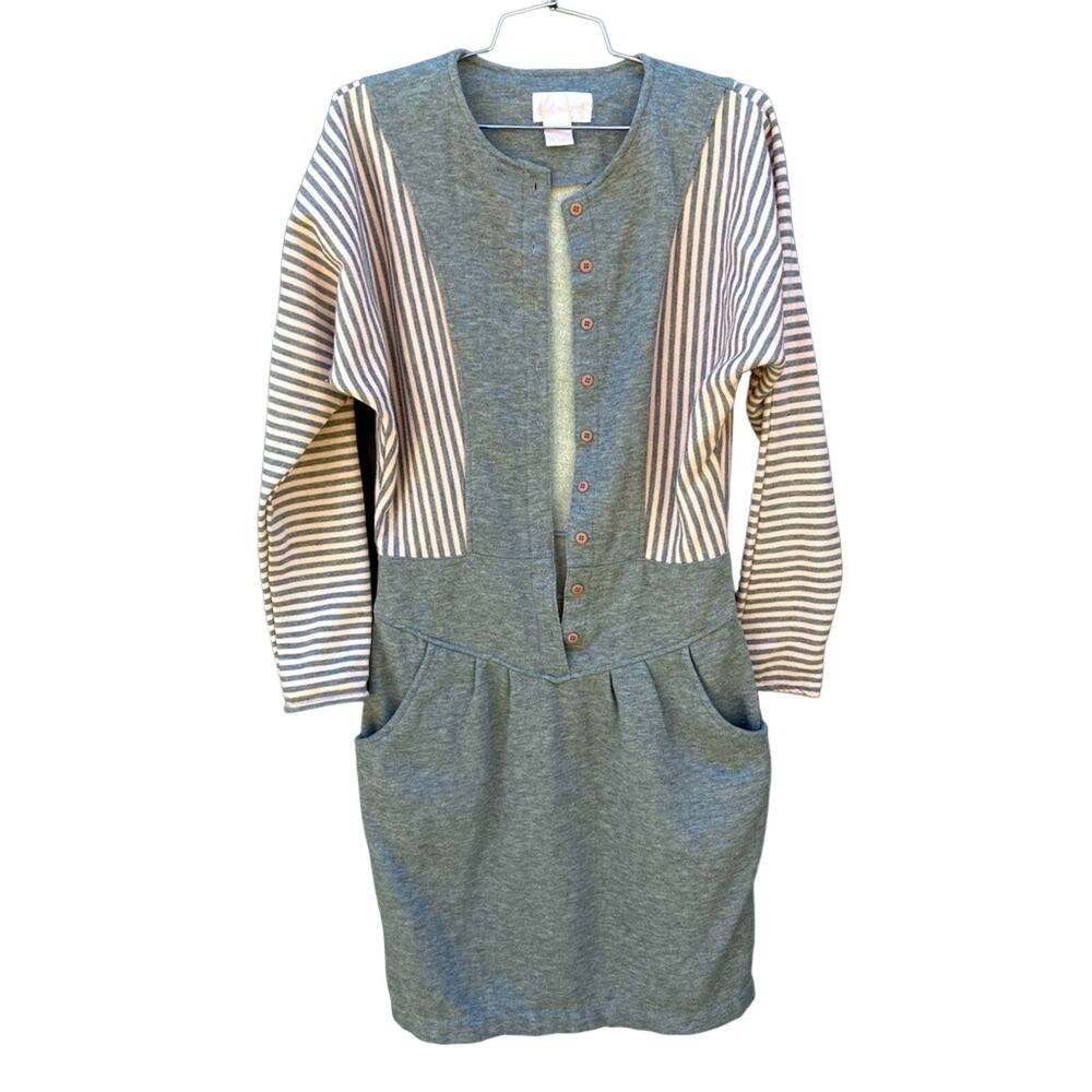 VTG 80s sweatshirt dress w pockets